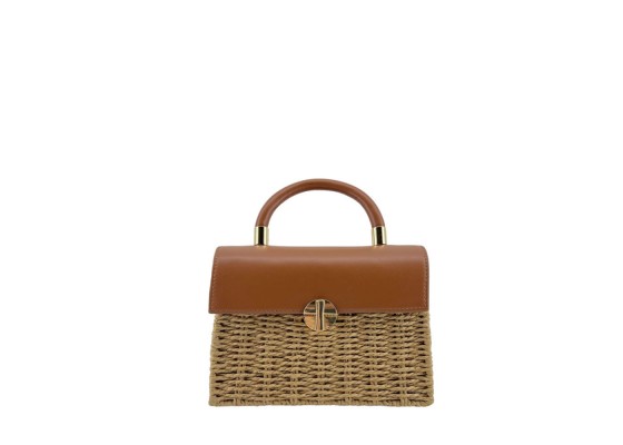 Bolso Bandolera Rafia De Hombro Y Mano